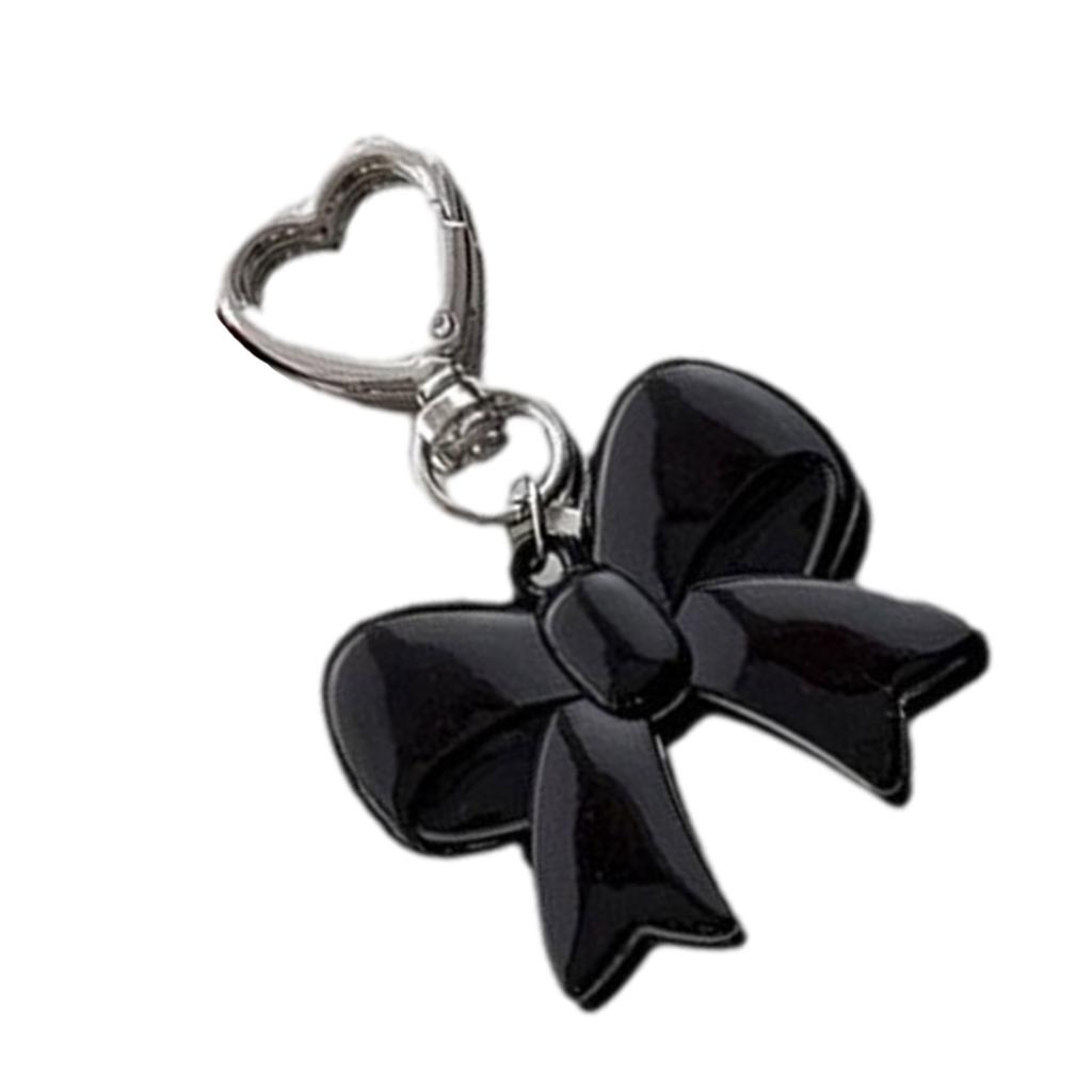 Heart Keyring Sweet Bows Keychain Pendant Car Key Chain Bowknot Keyrings Backpack Hanging Ornaments Bag Charm for Woman