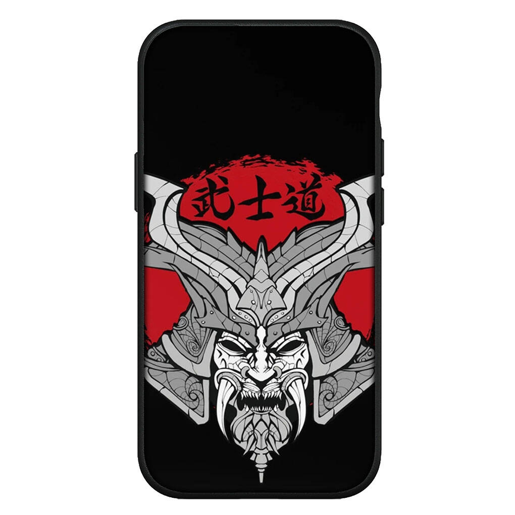 Cover for iPhone 17 16 15 Xiaomi Poco Redmi Note 14 13 12 11 Pro Max Samsung Galaxy S25 S24 S23 OPPO Huawei Ninja Bushido Samurai Yin Yang Phone Case