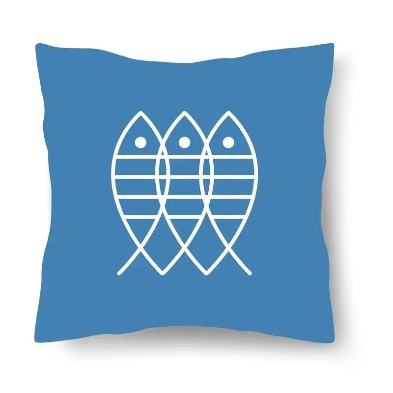 Simple Pattern Decorative Pillowcase Car Sofa Square Cushion Pillowcase