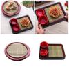 Soba Noodle Plate Melamine Food Plate Appetizer Tray Sashimi Platter With Drain Mat for Home Party Gatherings Restaurant