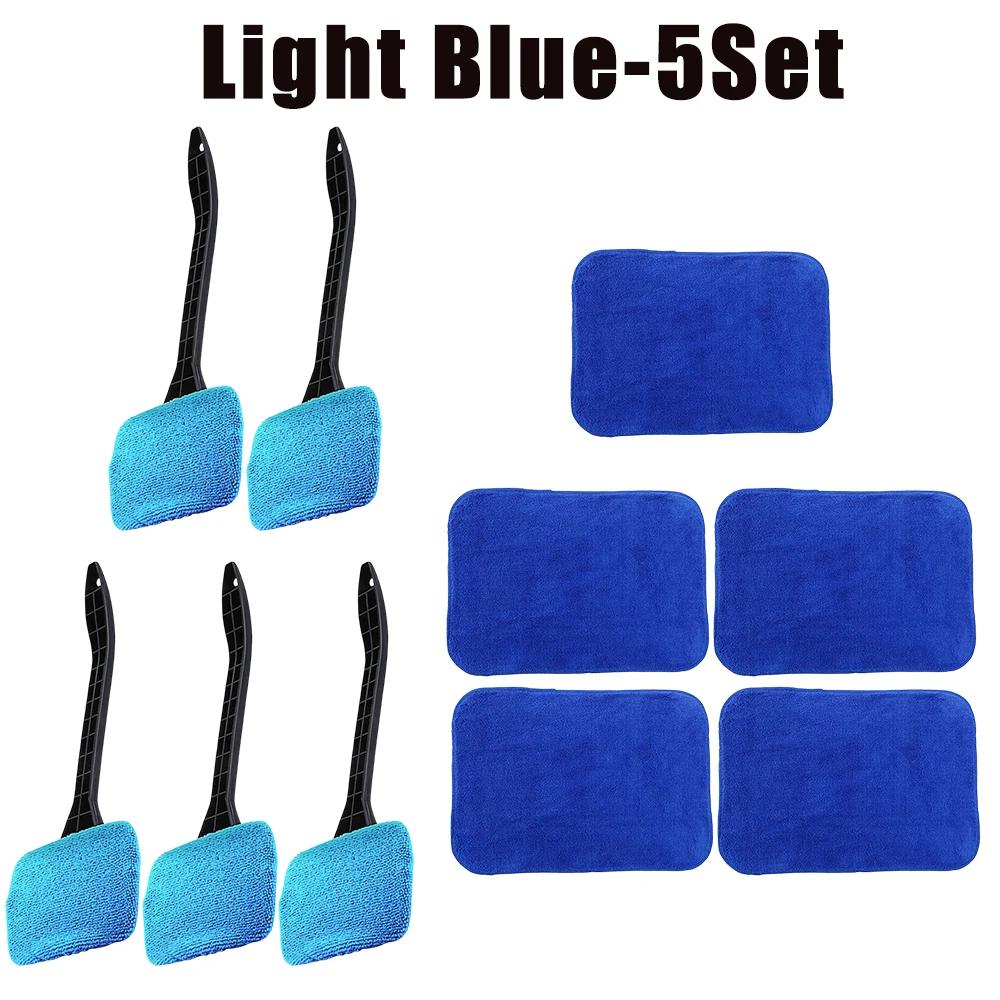 Car Window Cleaner Brush Kit Windshield Wiper Microfiber Wiper Cleaner Cleaning Brush Auto Cleaning Wash Tool Long Handle