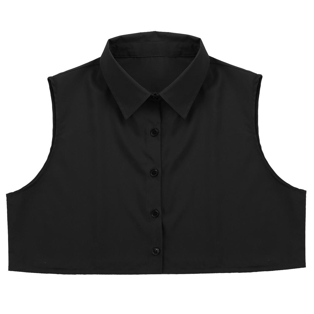 Erkek Moda Sahte Yaka Ayrılabilir Dickey Yaka Düz Renk Dekoratif Yarım Gömlek Yanlış Yaka