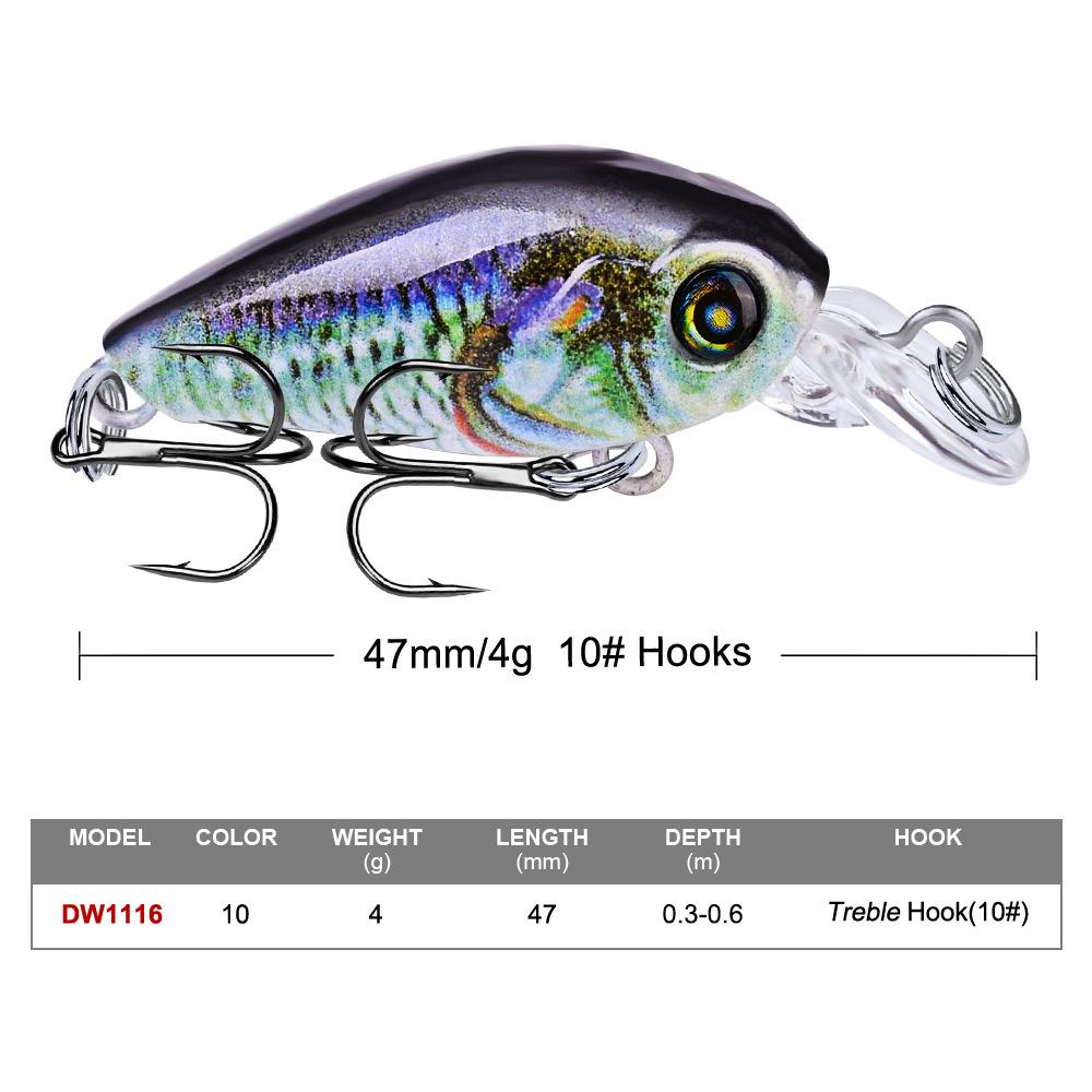 New 10 Color 4G Rock Bait 47mm Lure Bait Rock Little Fatty