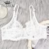 Full Lace Seethrough Bra Women Thin Underwire Bralette Push Up Bra Underwear Lingerie Plus Size Embroidery Brassiere