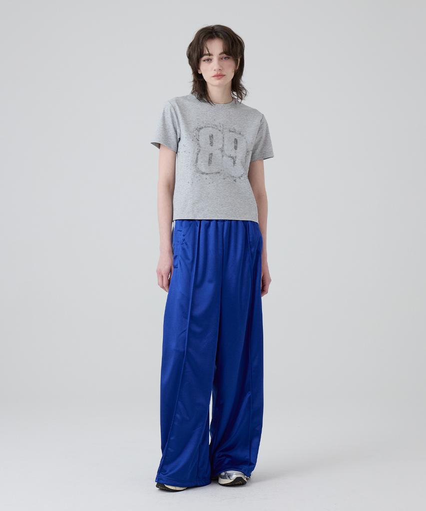 Dangled Drop Dgdp Balloon Fit Curved Line Track Pants_Blue