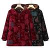 Yalu Elderly Women's Thickened Hooded Winter Cotton Jacket