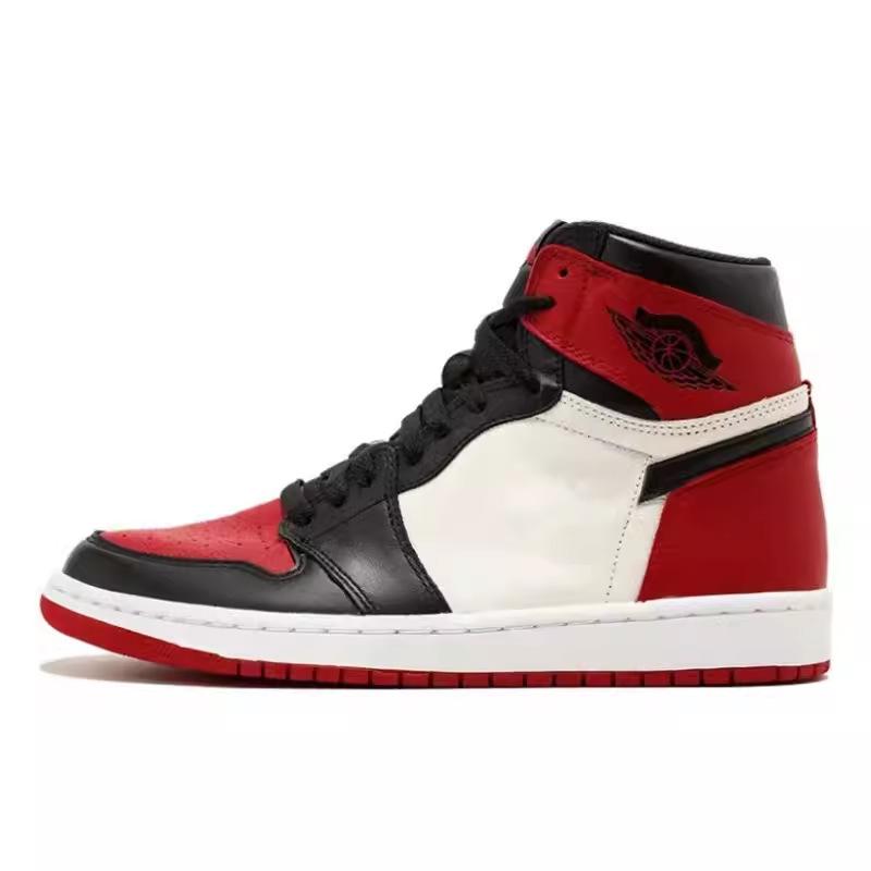 AJ мужская обувь высокие кроссовки черные и красные носы aj Chicago черные и красные запрещенные высокие повседневные кеды женские баскетбольные кроссовки 36