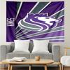 Kings Basketball Team Logo Schnelltrocknendes Wandteppich zum Aufhängen für Schlafzimmer, Wohnzimmer, Spielzimmer, Dekorations-Kunstzimmer Wandteppich Feiertags- und Geburtstagsgeschenke