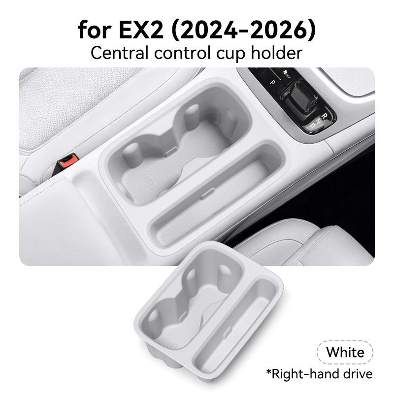 For Geely EX2 2024-2026 Interior Storage Set Central Console Pad Cup Holder Organizer Auto Accessories