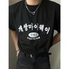 Korean Graphic Printing Summer Autumn Winter Cotton Casual and Comfortable Mens and Womens Short Sleeves Loose Tshirts Cotton
