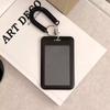 Color Card Holder with Black Spring Strap for ID Cards and Badges