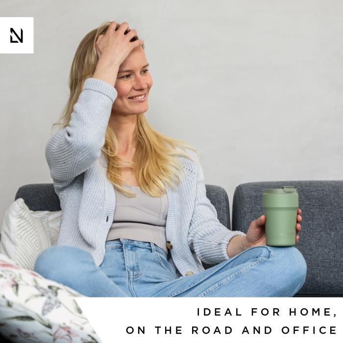 Mug isotherme - lars nysøm - bevægelse - 500ml - acier inoxydable - sans bpa