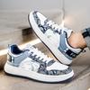 Fashion Platform Men‘s Casual Shoes Lace Up Man Board Shoes Sport Shoes Breathable Walking Sneakers Lightweight Athletic Shoes