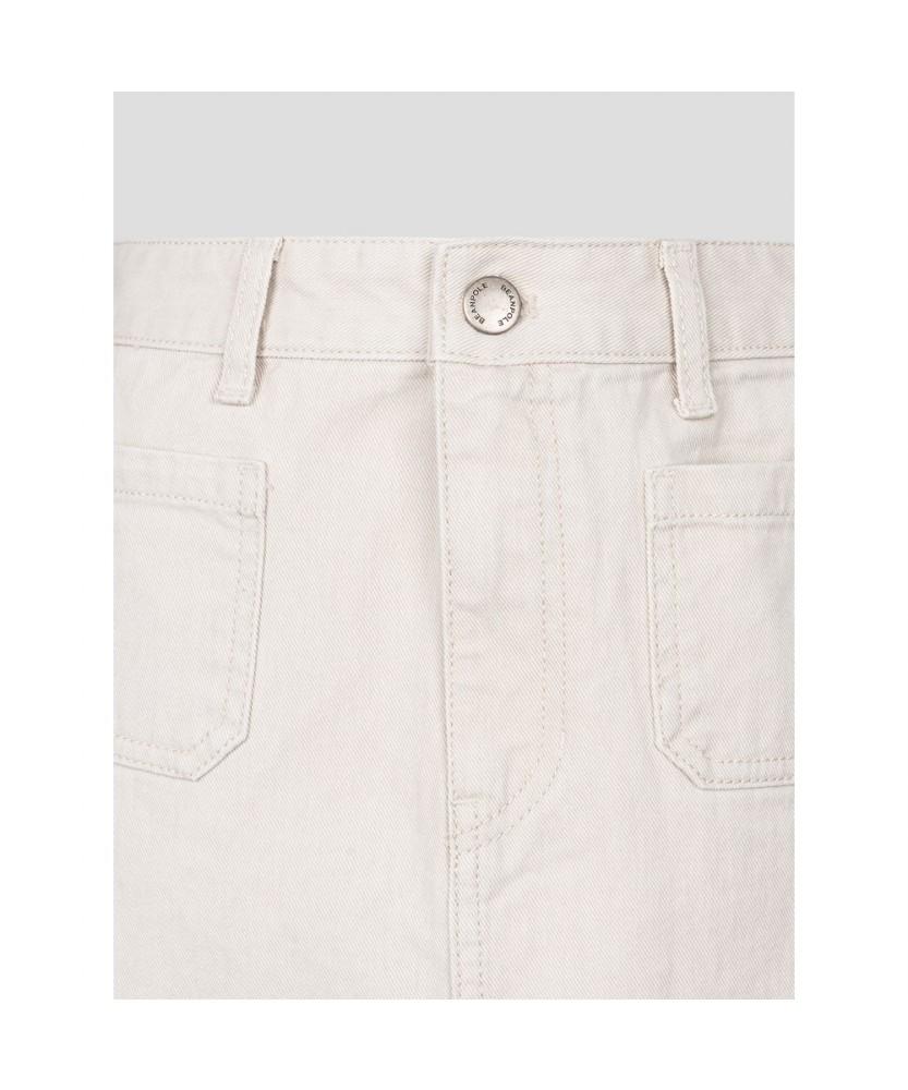 Binpolleidiseu Denim Long Skirt Ivory (Bf6227C710)