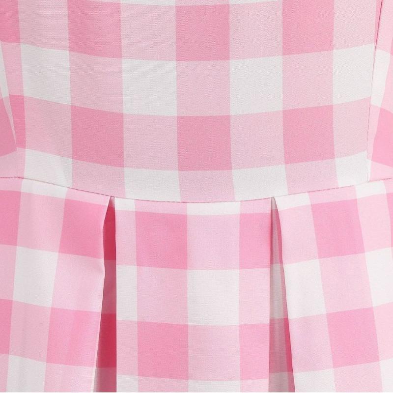 x retro supply summer cool new plaid suspender slim pendulum dress