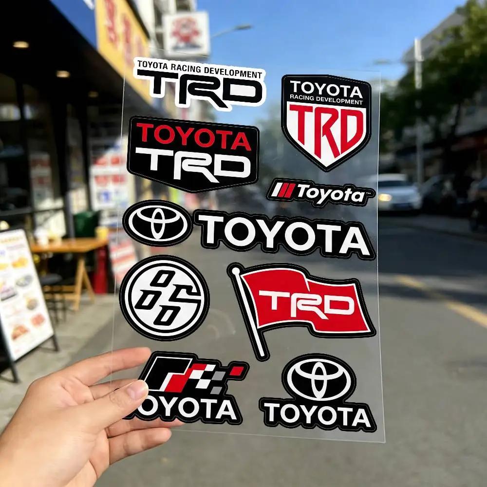 FOR TOYOTA TRO Universal Multi-Purpose Reflective Waterproof Stickers Scratch Conceal For Auto Bike Helmet Mug Fridge Decoration
