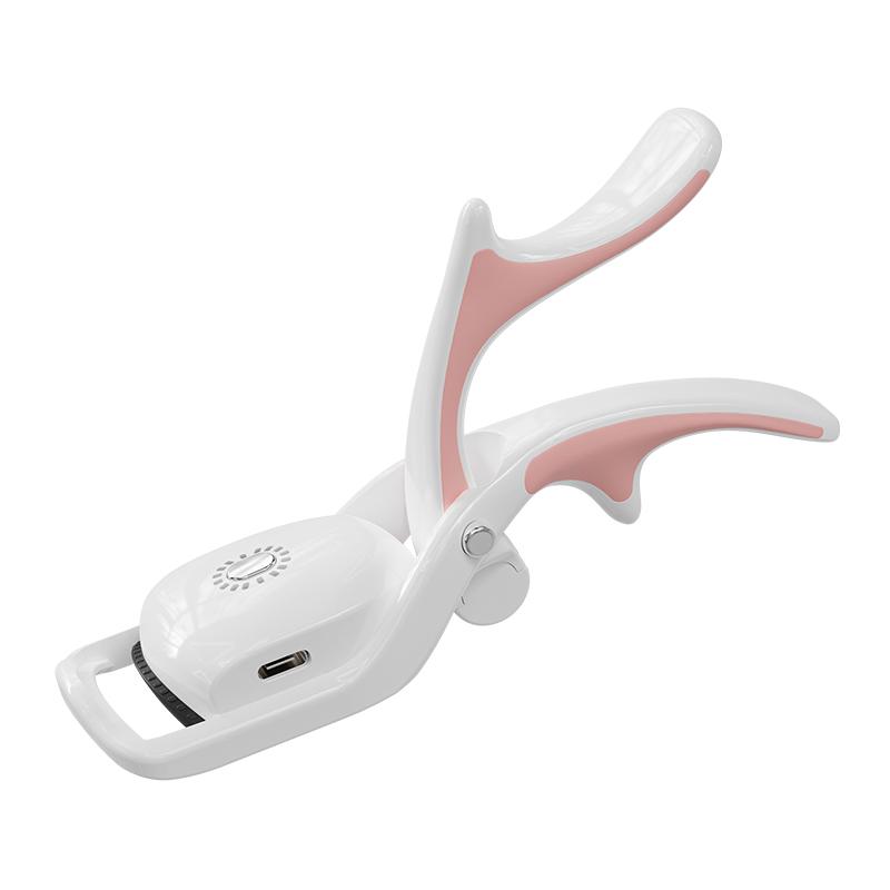 Heated Eyelash Curler for Women - Electric Lash Curler  Long-Lasting Curls, Portable Makeup Tool белый