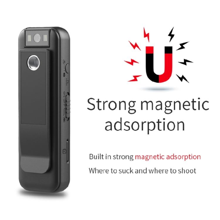 CS08 600mAh Battery Back Clip Video Camcorder Mini Body Camera for Work Offices