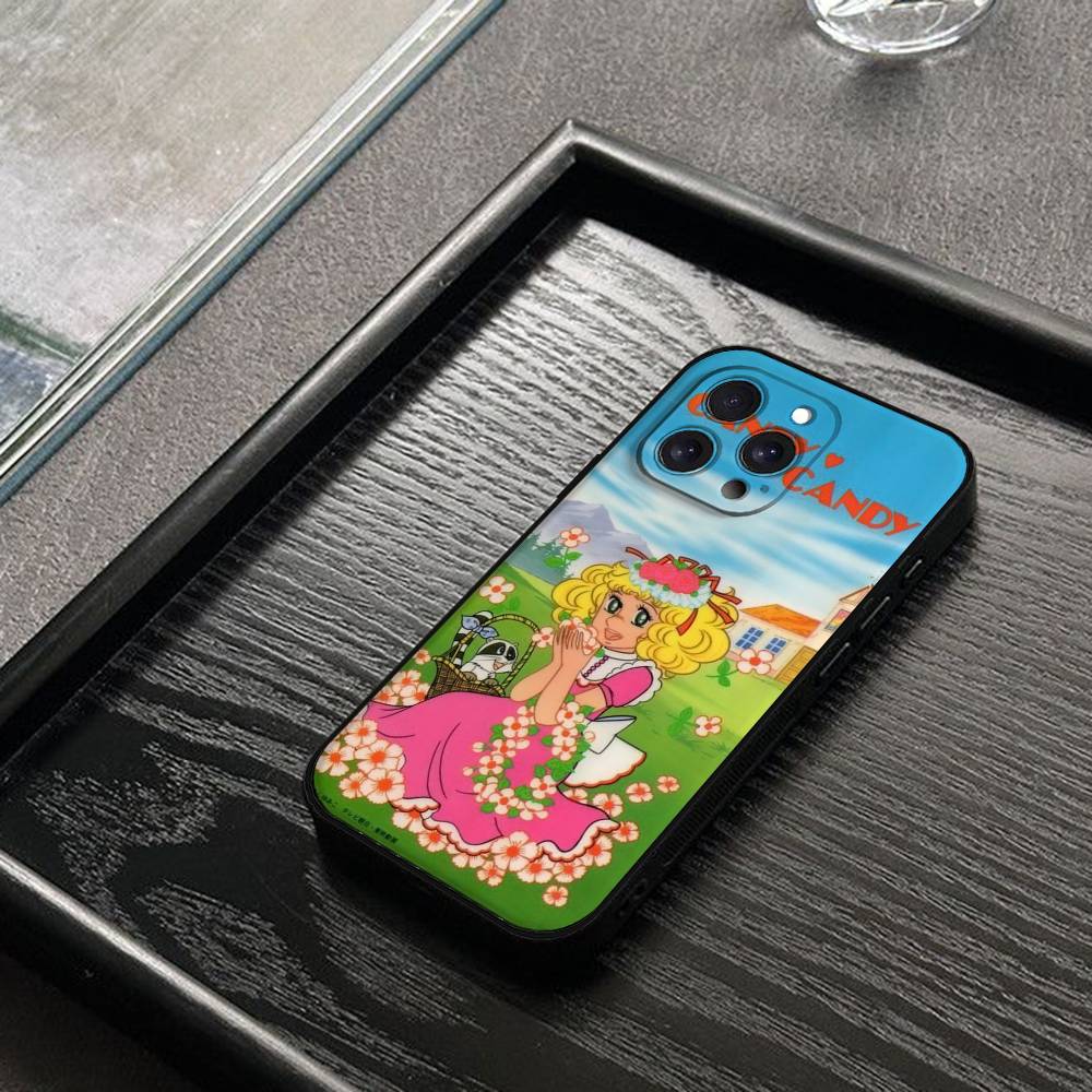 Manga C-Candy Candy Phone Case For IPhone 17 16 15 14 13 12 11 PRO MAX PLUS Mini TPU Soft To Skin-friendly Case