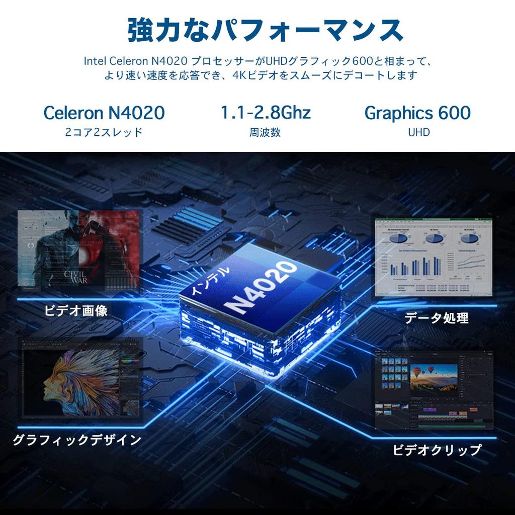 VETESA Windows 11 Slim Laptop with 1920x1080 IPS Large Intel Japanese USB Supports and Office 365 8GB 512GB and Office 15.6-inch Display, Celeron-N,