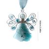 Multicolored 2D Flat Angelic Pendant Christmas Tree Acrylic Hanging Ornament for Festives Holiday Decors Charm Gifting