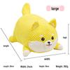 Peluche Bulldog Francese con Palla Squeaky e Giocattolo con Corda per Gatti e Gattini - Resistente al Morso, Design Cartoon Frutta