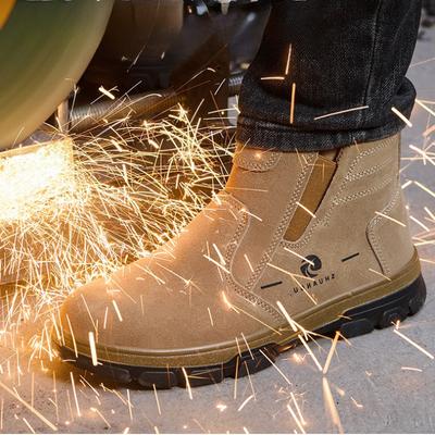 Steel Toe Cap Working Boots Anti-Puncture Work Shoe for ManIndestructible Work Shoes Outdoor Work Shoes Safety Boots for Men