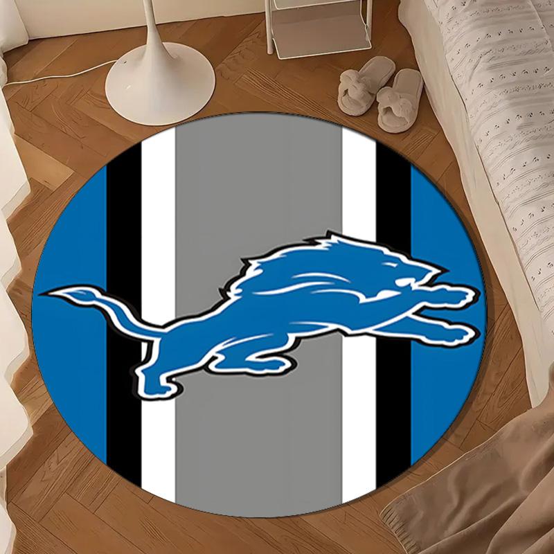 Detroit Team Spirit Round Mat, Anti-slip Circle Carpet Chair Rug For livingroom,Bedroom, Doormat Home Decor Gift Christmas Gifts