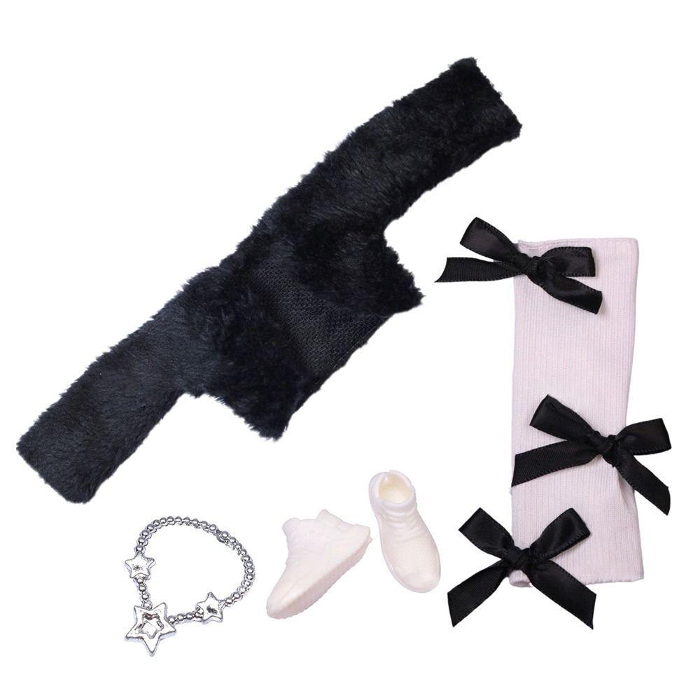 Módní 30cm oblečení pro panenky DIY doplňky Plyšový kabát Princezna Zimní kabát pro panenky 1/6 BJD 11,5"