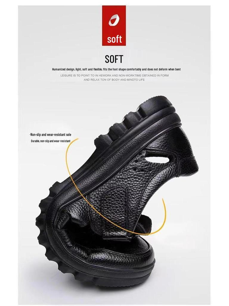 Men's Casual Summer Breathable Pointed Toe British Sandals for Weddings/Grooms