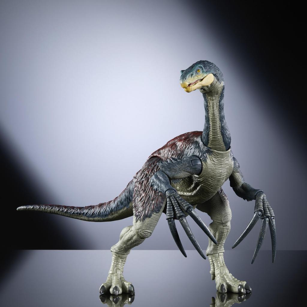 Mattel JURASSIC WORLD Hammond Collection Therizinosaurus Figure Dinosaur Toy Total 44cm Ages 8 and Up Green HXP73 Children's Length Approx.
