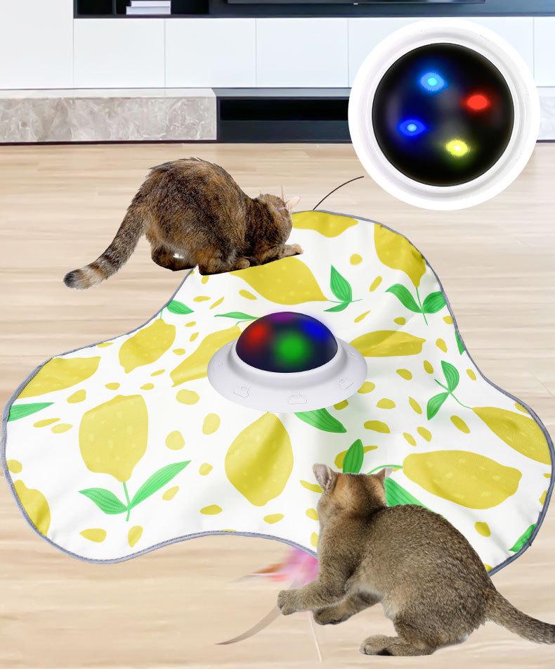 Interactive Touch-Activated Cat Teasing Toy - Automatic Electric Self-Play
