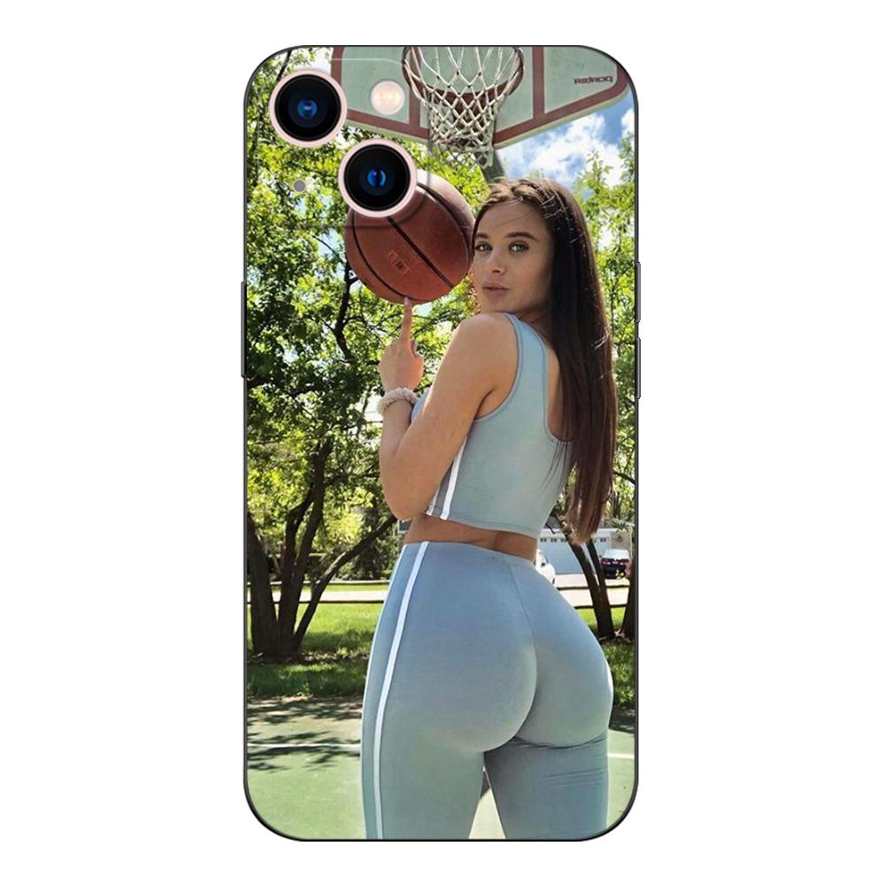 Czarne etui Tpu do Motorola Moto G52 G42 G60 4G G60S G71 G9 Play Plus Power One 5G Ace Lana Rhoades seksowna dziewczyna