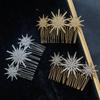 Kristall Stern Haarkamm Clips für Damen Mädchen Mode Metall Haar Seitenclip Pins Braut Haarspangen Hochzeits Haar Accessoires