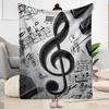 Music Notes Harmony Flannel Blanket-Soft and Suitable for Sofas,Beds,Offices,Travel,All Seasons,Great Gift for Holidays and Birthdays.