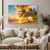 Blue Ocean Beach Scenery Canvas Painting Frameless Home Decor Suitable for Living Room Bedroom for Friends and Family Gifts