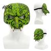 Soft Foam Face Masque Old Witch Halloween for Adults, Horror Green Half Durable Faded Resistant Masquerade Accessory Party, Cosplay Costume, Carnival