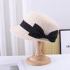 Retro Wool Hat Bow Cap Women's Autumn and Winter New Playful Equestrian Hat Fashion Felt Hat Top Hat Women
