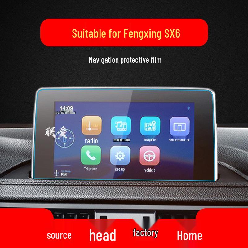 Navigation and Instrument Panel Tempered Film for Dongfeng Fengxing Lingzhi Models M7, SX6, and CM7