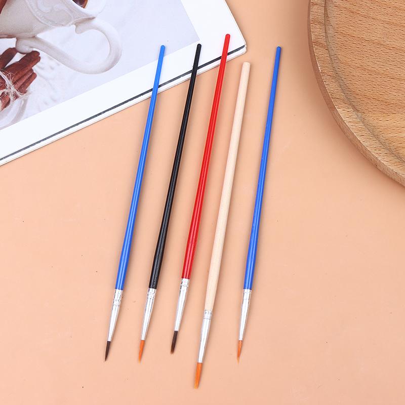 50Pcs Painting Brushes Set Art Round Flat Hair Nylon Hair Paint Brush For Oil Acrylic Watercolor Kids/Artists/Beginners/Student
