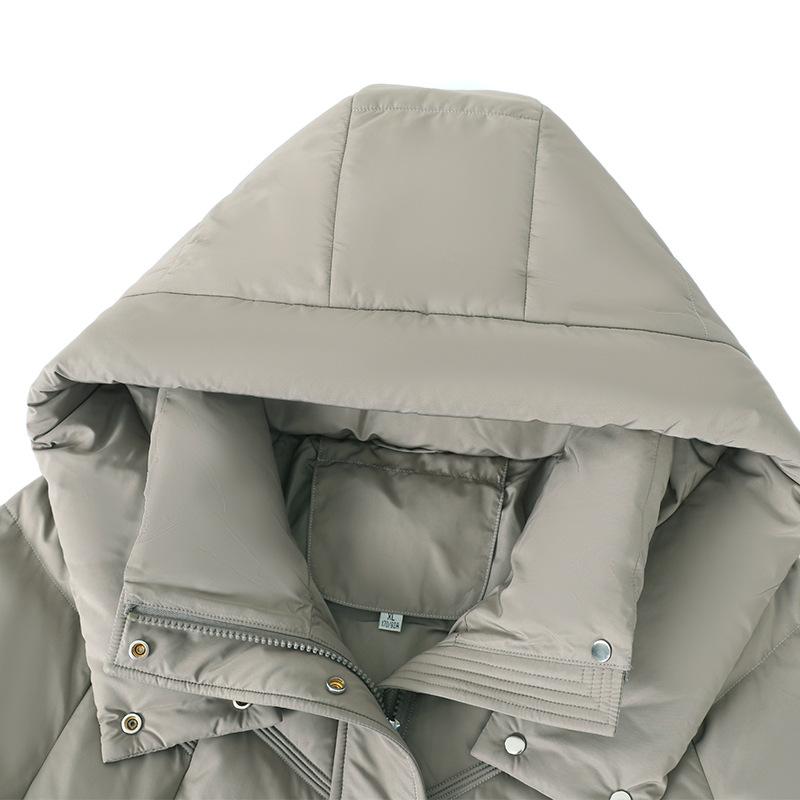 Middle Aged and Elderly Women's Thick Down Jacket Winter Large Size Loose and Slimming Mom Cotton Jacket