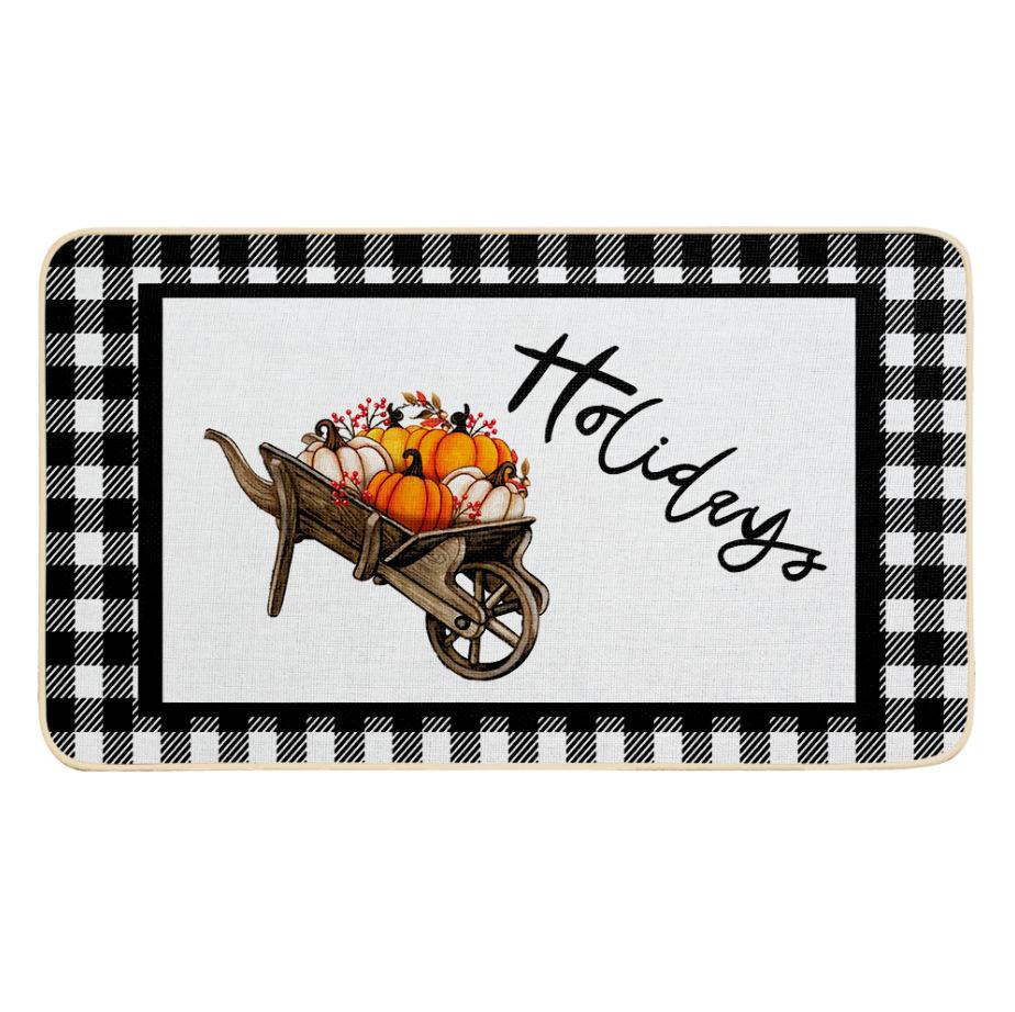 Cross Border Linen Floor Mat, Door Mat, Kitchen Carpet, Bedroom Non-slip Rubber, Household Floor Mat, Bathroom Mat, Outdoor Floor Mat