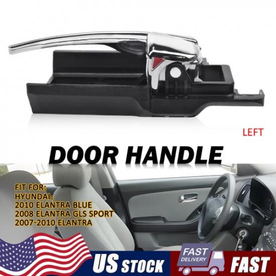 

Interior Door Handle For 2007-2010 Hyundai Elantra Front or Rear LH Sedan Chrome