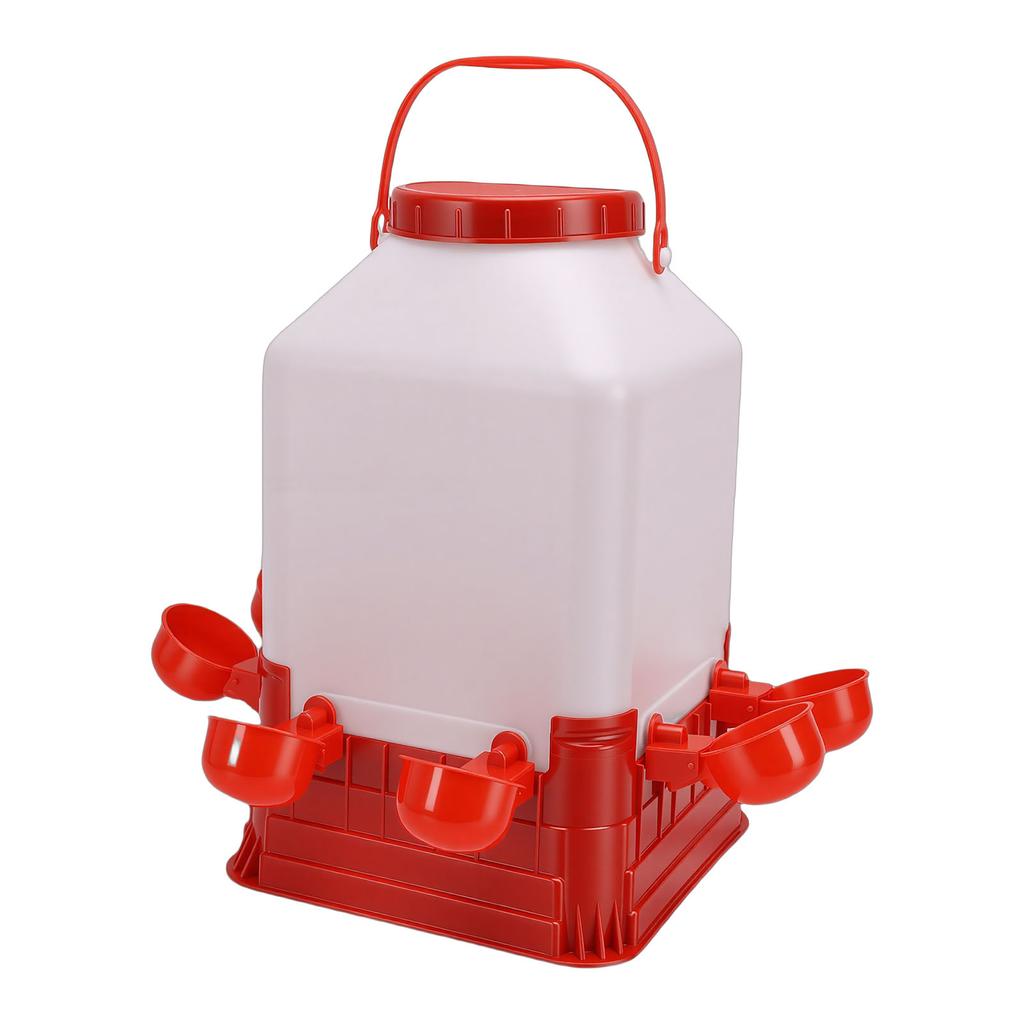 Chick Waterer 10L Large Capacity Chicken Feeder Plastic Poultry Water Fountain for Ducks