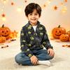 Kids Halloween Print Knit Sweatshirt Pullover Top