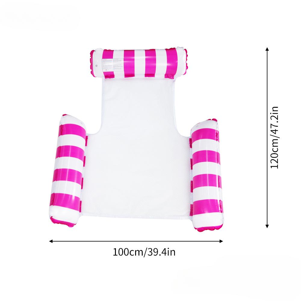 

Надувний ПВХ для дорослих Водний Надувний Плавучий Ряд з Трьох Камер Складне Крісло-Шезлонг зі Спинкою Плавучий Матрац