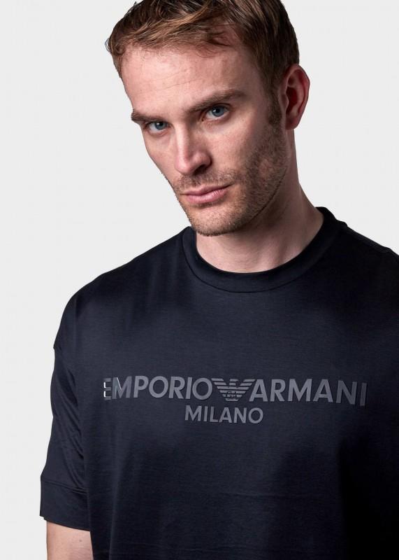 Emporio Armani luxury men's t-shirt BLU navy - Size: M