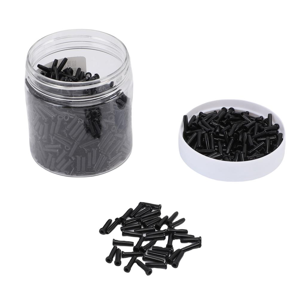 1 krabička badmintonových průchodek na raketu s dvojitým drátěným otvorem Chránič strun na badminton Tloušťka krytky 1,0 mm 2,6x9,3 mm N12 Černý