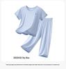 Children's All-Cotton Short Sleeve Pajama Set for Girls and Boys - Summer Lightweight A-Class, Air Conditioning Wear for Big Kids