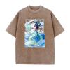 Cartoon The Apothecary Diaries T Shirt Anime Maomao Print Tshirt Women Men Clothing Washed Short Sleeve Oversized Polyester Tee Top